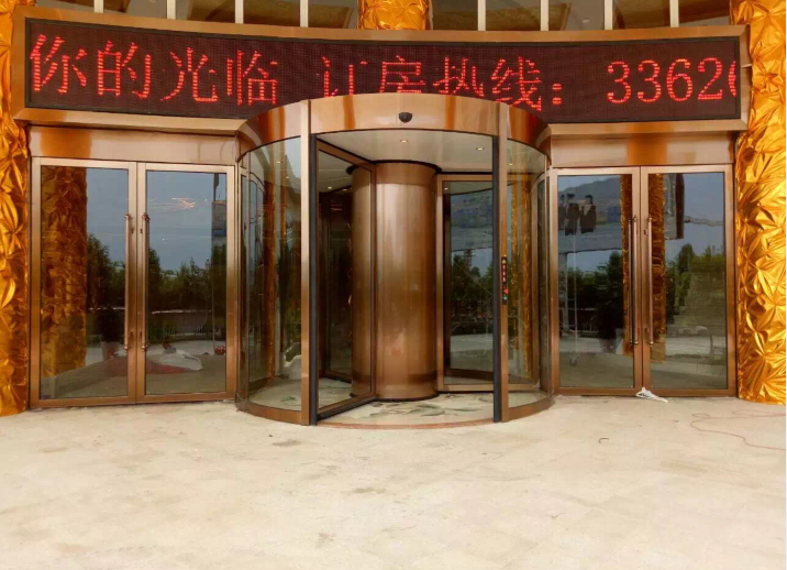 圍柱自動旋轉門